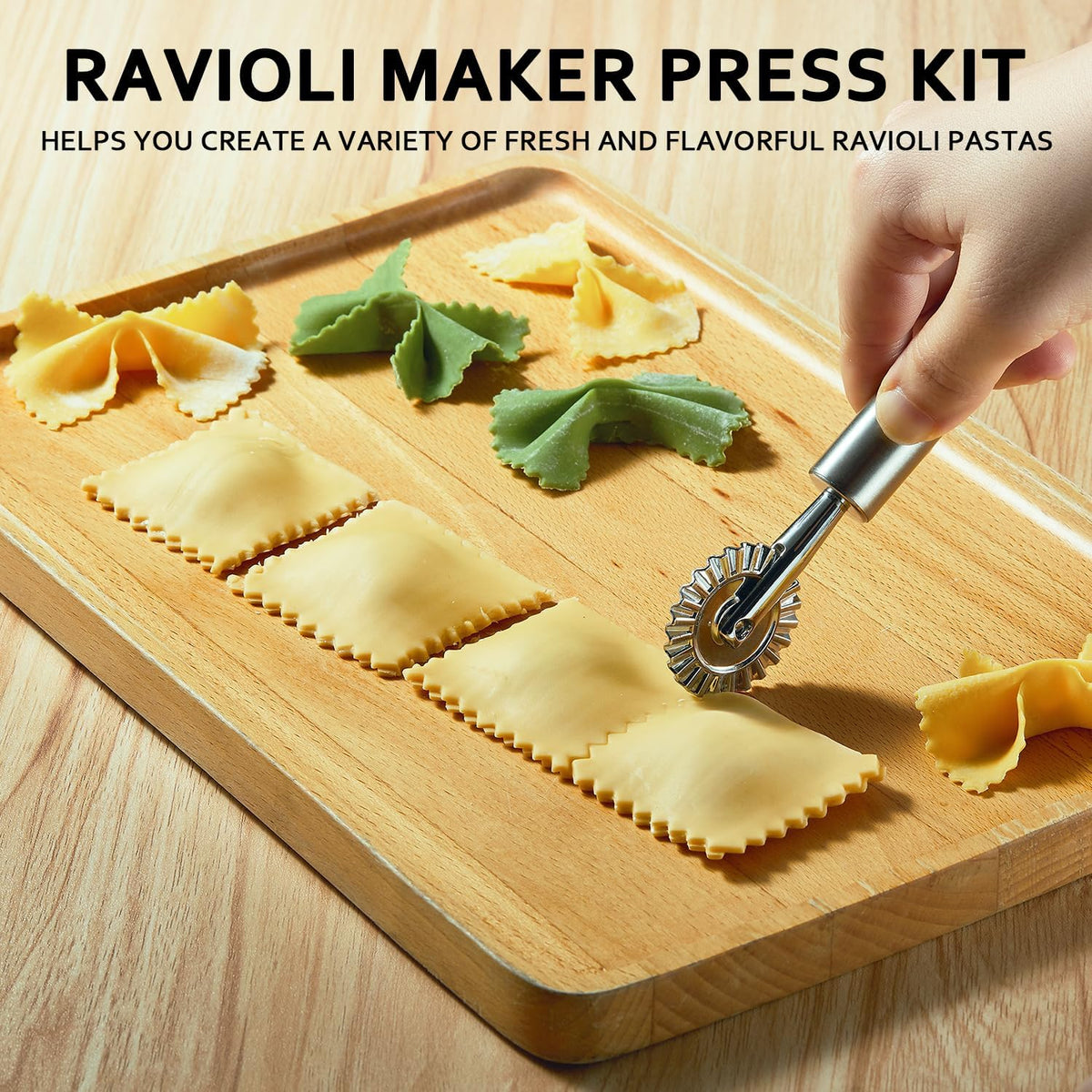 Ravioli Maker Press, Ravioli Stamp Maker Cutter, Heart, Round, Square