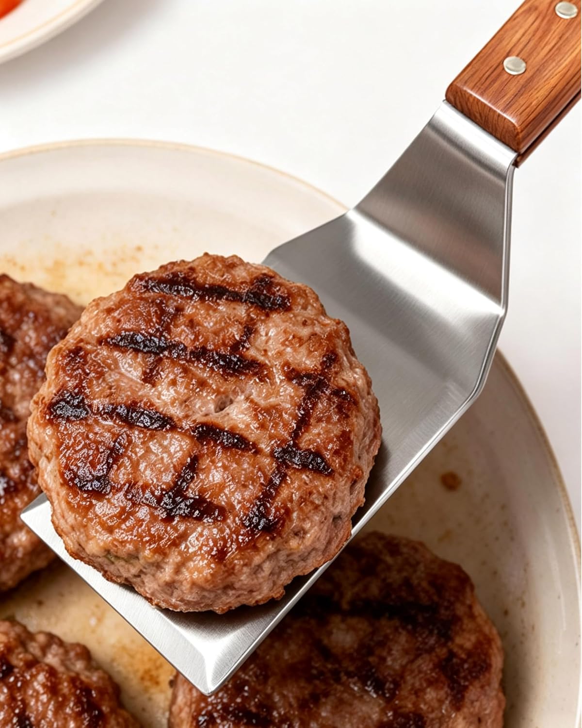 Set of 2 Extra Long Thicker Stainless Steel Griddle Spatula BBQ Tools