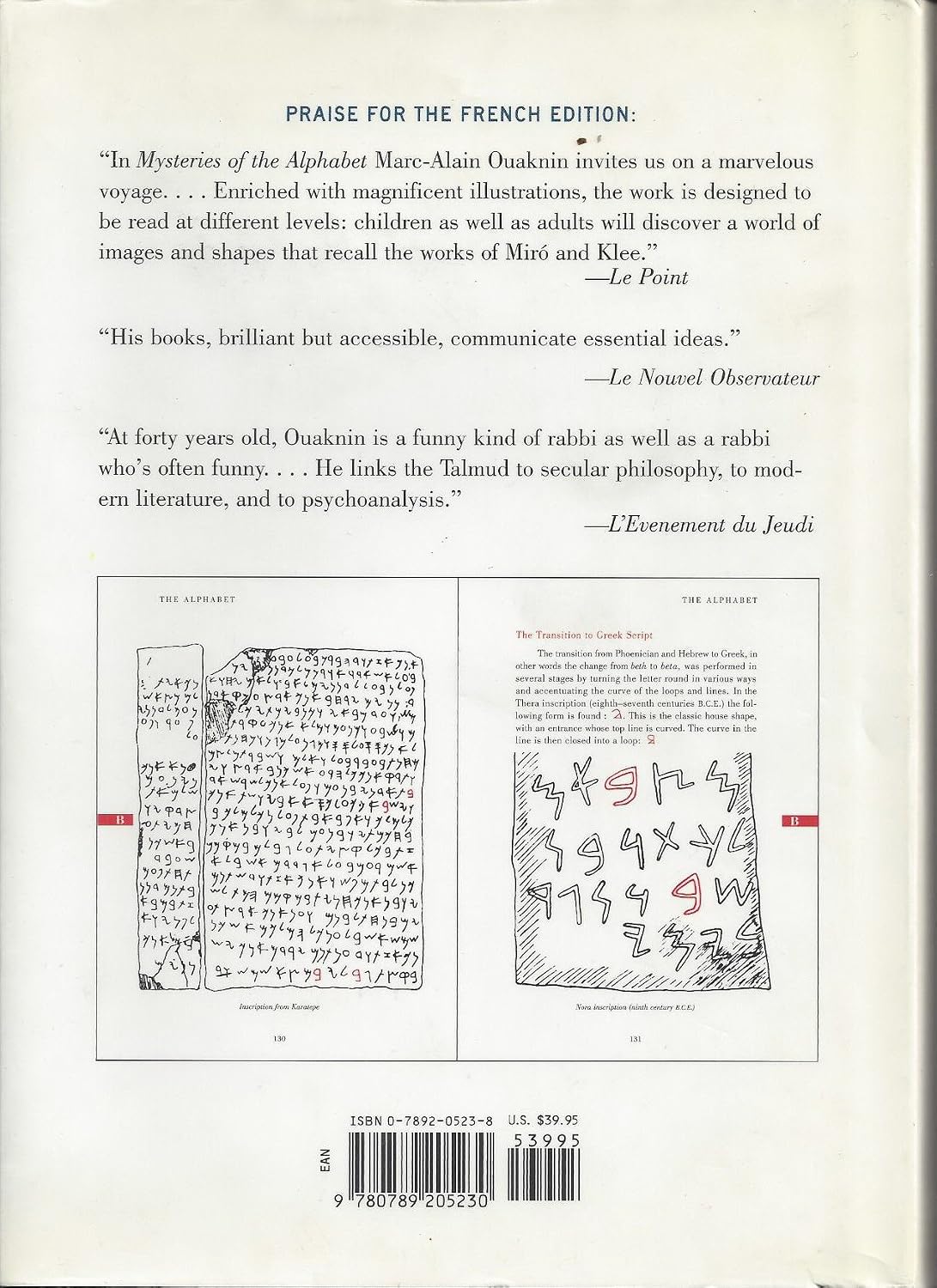 Mysteries of the Alphabet: The Origins of Writing