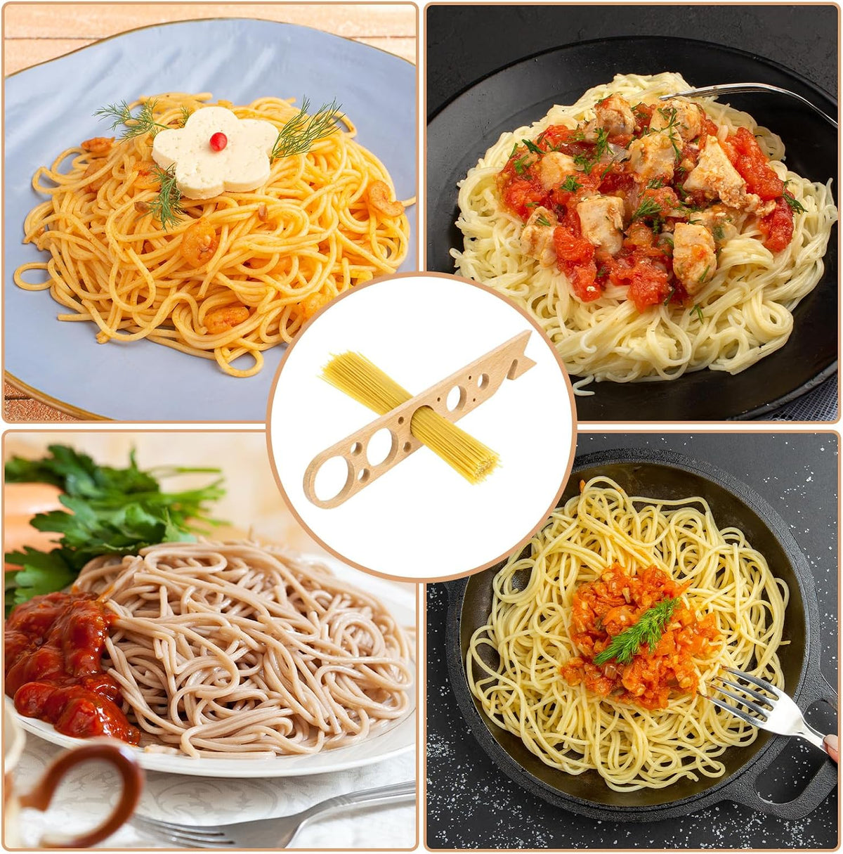 Pasta Measurer Tool with 5 Measurings Holes