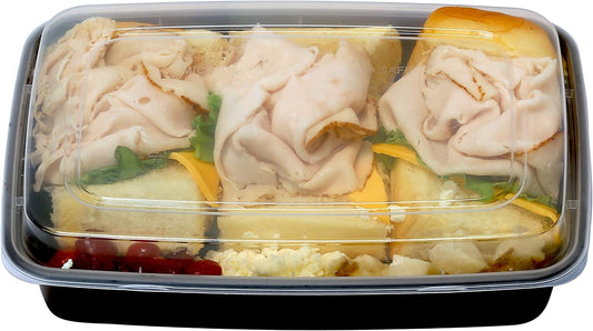 Simple Houseware 16 Pack 28-oz 1-Compartment Meal Prep Container, BPA-Free | Reusable BPA-Free Stackable Bento Box - Microwave, Freezer & Dishwasher Safe