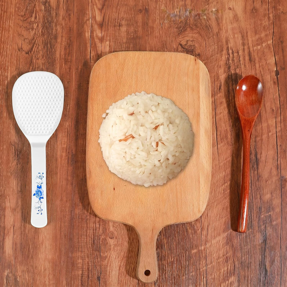 Mabor 2PCS Non Stick Rice Scooper, 8 Inch White Plastic Rice Paddle