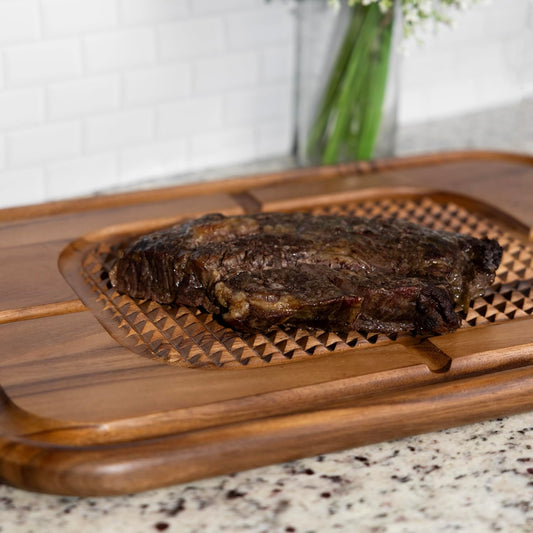 Ironwood Gansevoort Large Carving Board 16" x 24" Acacia Wood Cutting Board