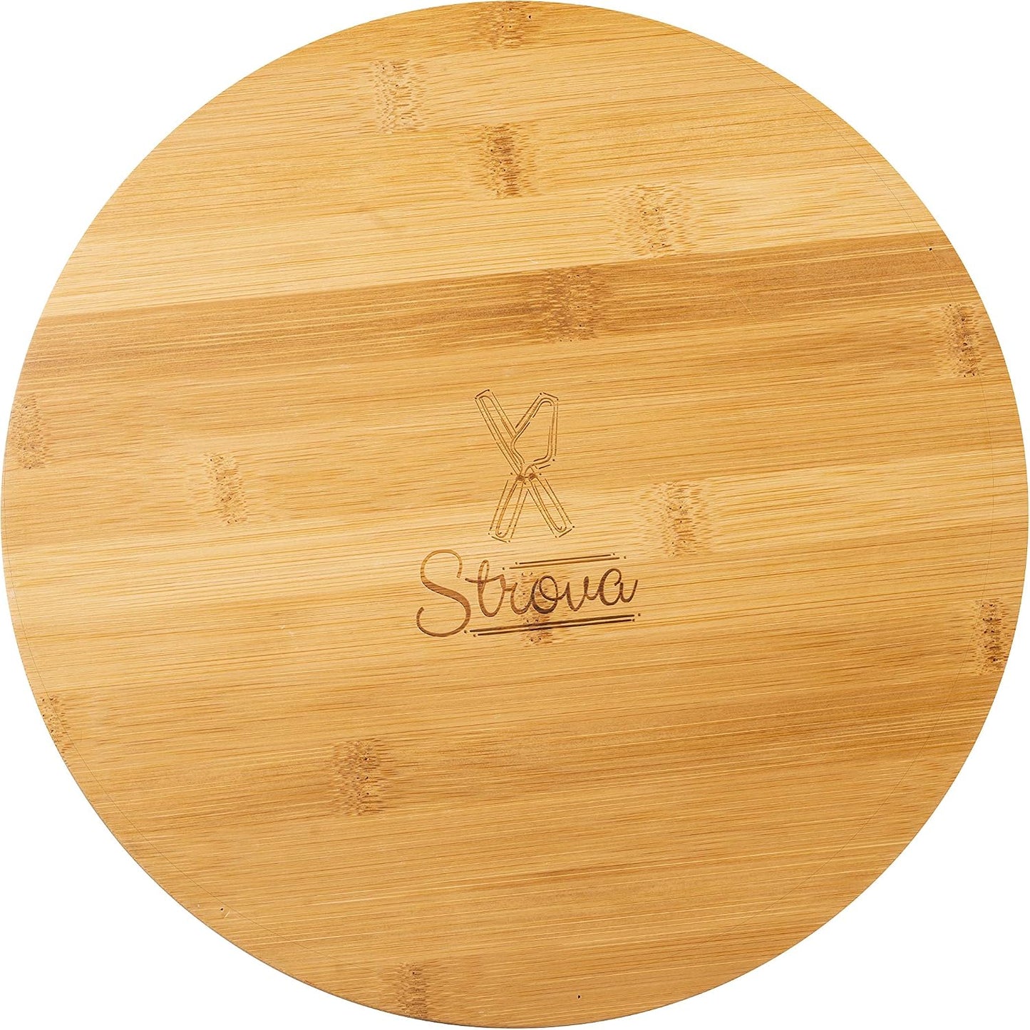 Strova Chip and Dip Serving Bowl – Wooden Appetizer Platter Set with Dip Cup for Salsa, Guacamole, Nacho, Vegetables, Taco Chip, Snacks and More – 12 Inch Diameter. Perfect for the BIG GAMES !