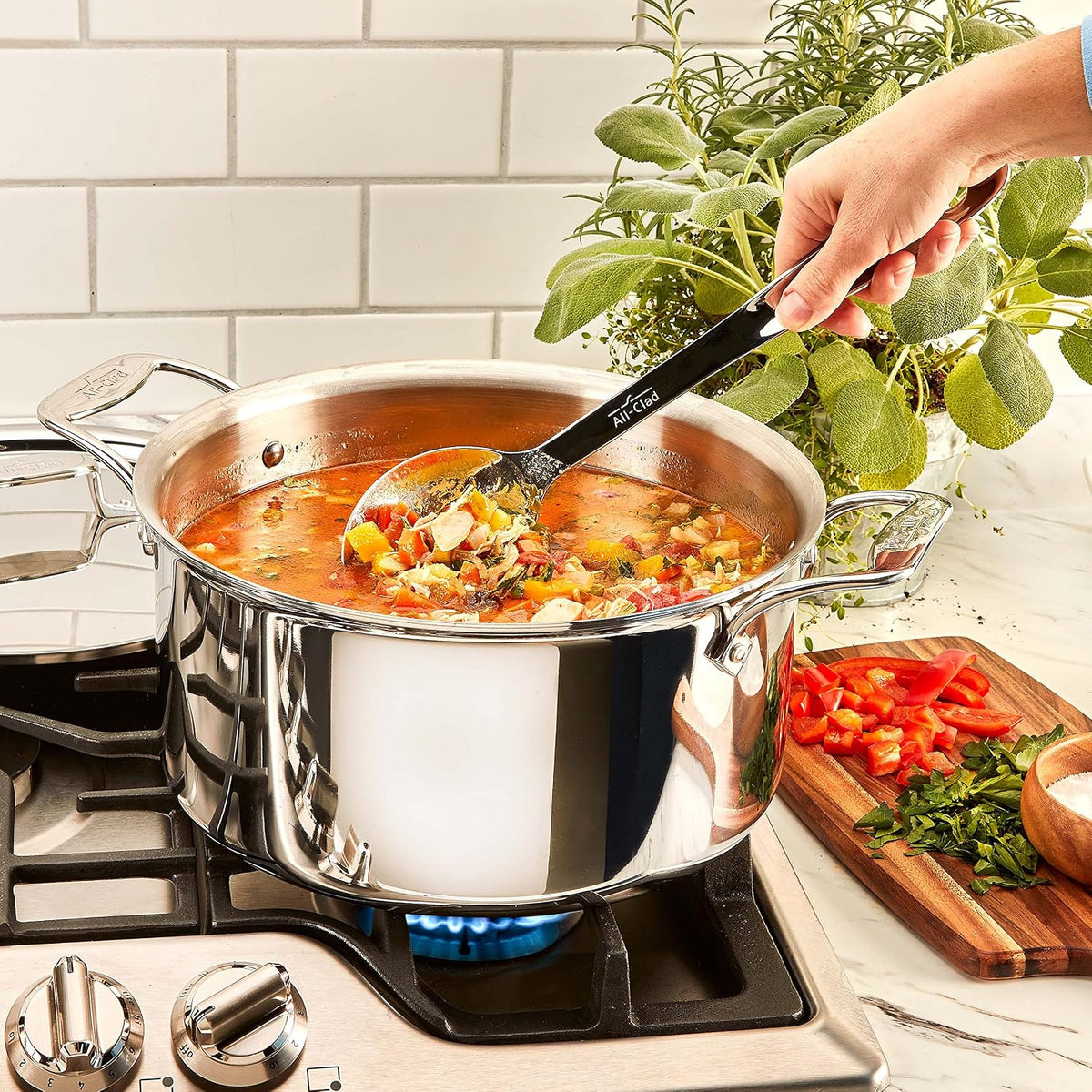 All-Clad Stainless Steel 1-inch Solid Spoon, Kitchen Tools