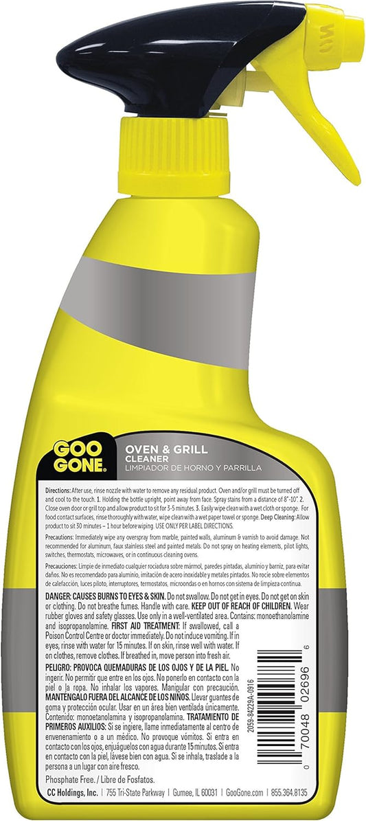 Goo Gone Oven and Grill Cleaner - 28 Ounce - Removes Tough Baked On Grease and Food Spills Surface Safe