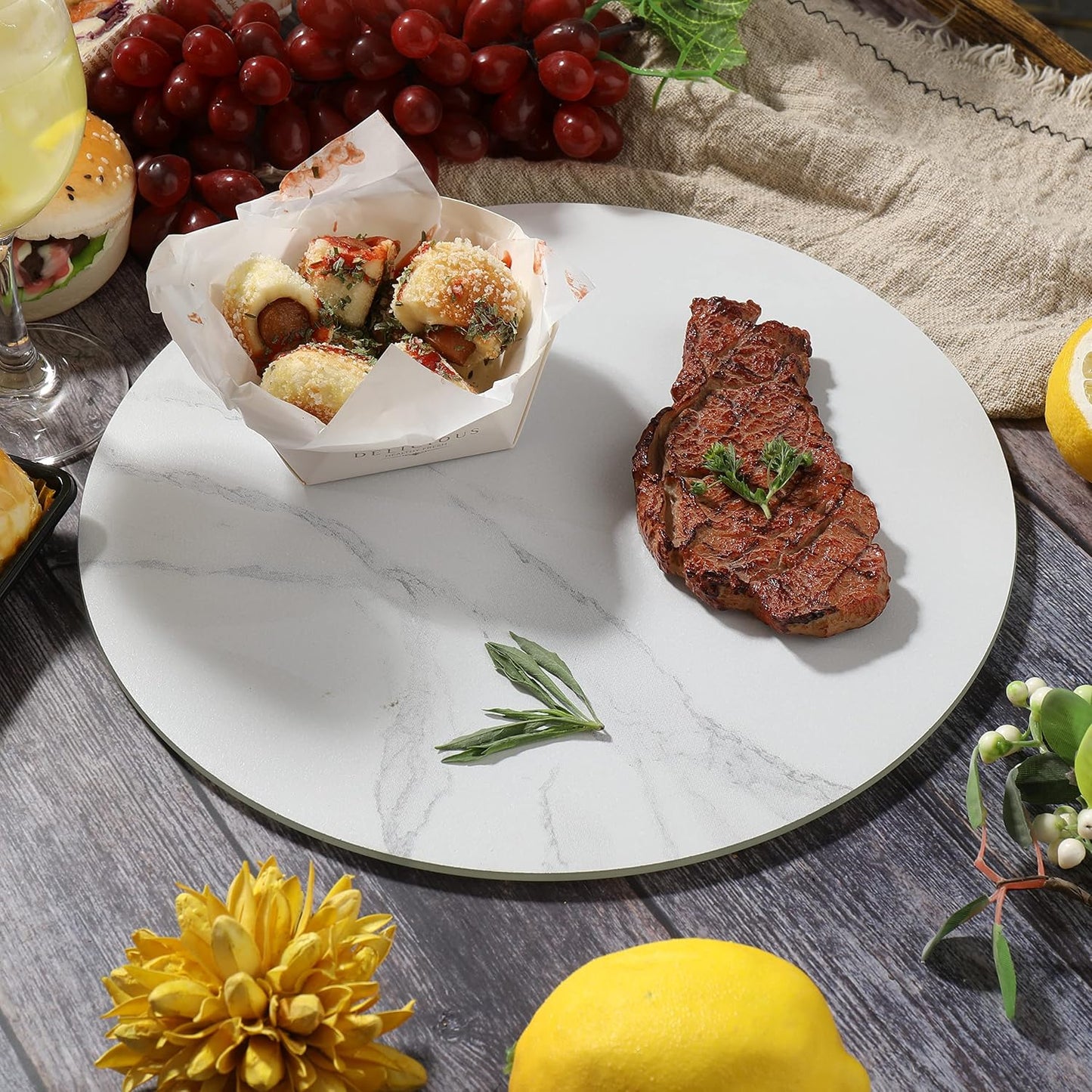 Murrey Home Glass Cutting Board Set for Kitchen Counter, Tempered Glass Chopping Boards Dishwasher Safe, Small Clear Countertop Tray, 16"x12"x2PC