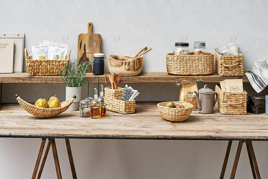 Chidori Sangyo PANTRY STORAGE HC-055NA Water Hyacinth Basket