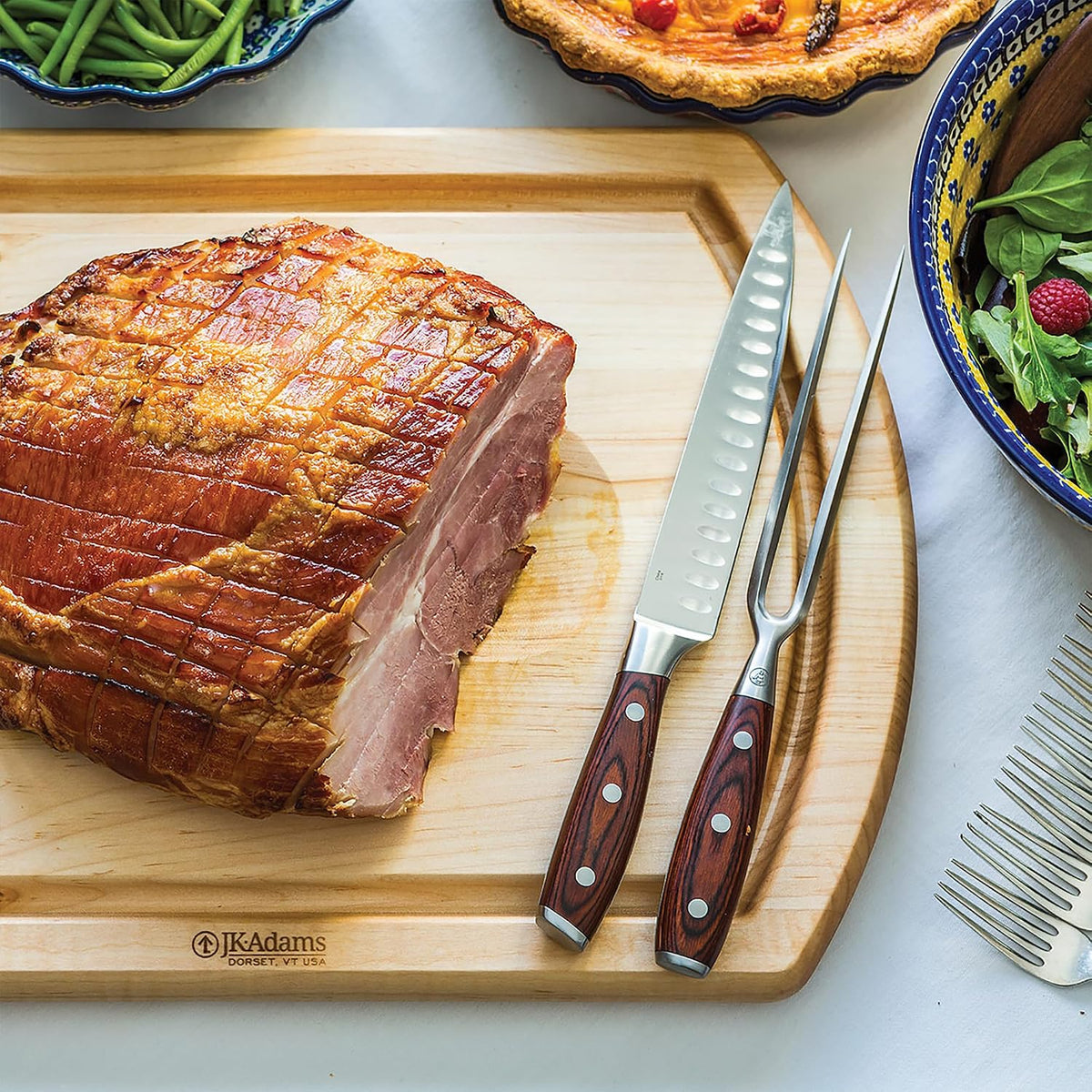 J.K. Adams Reversible Carving Board, 20" x 14" x 1.25"