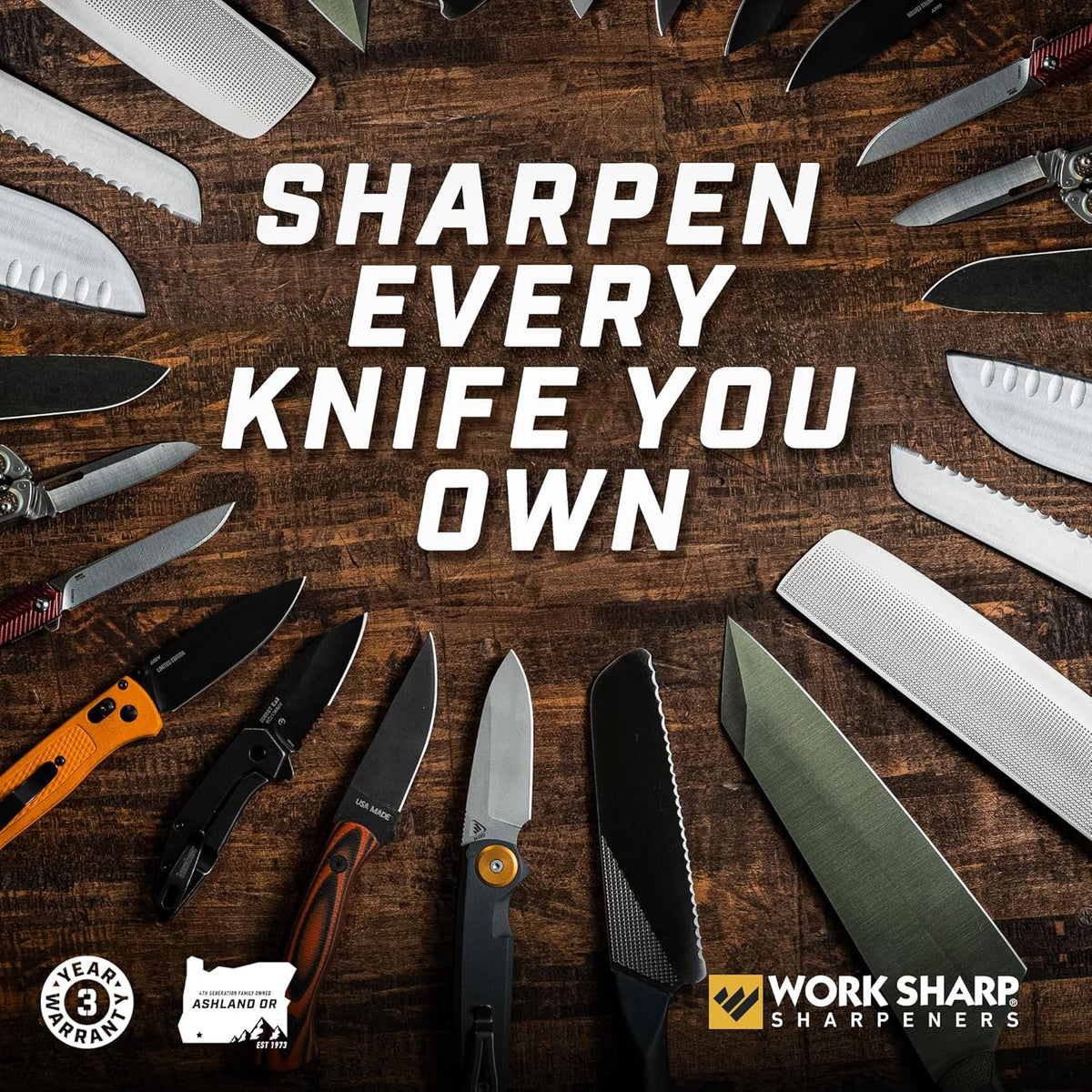 Work Sharp Portable Pocket and Hunting Knife Sharpener, WSGPS-W