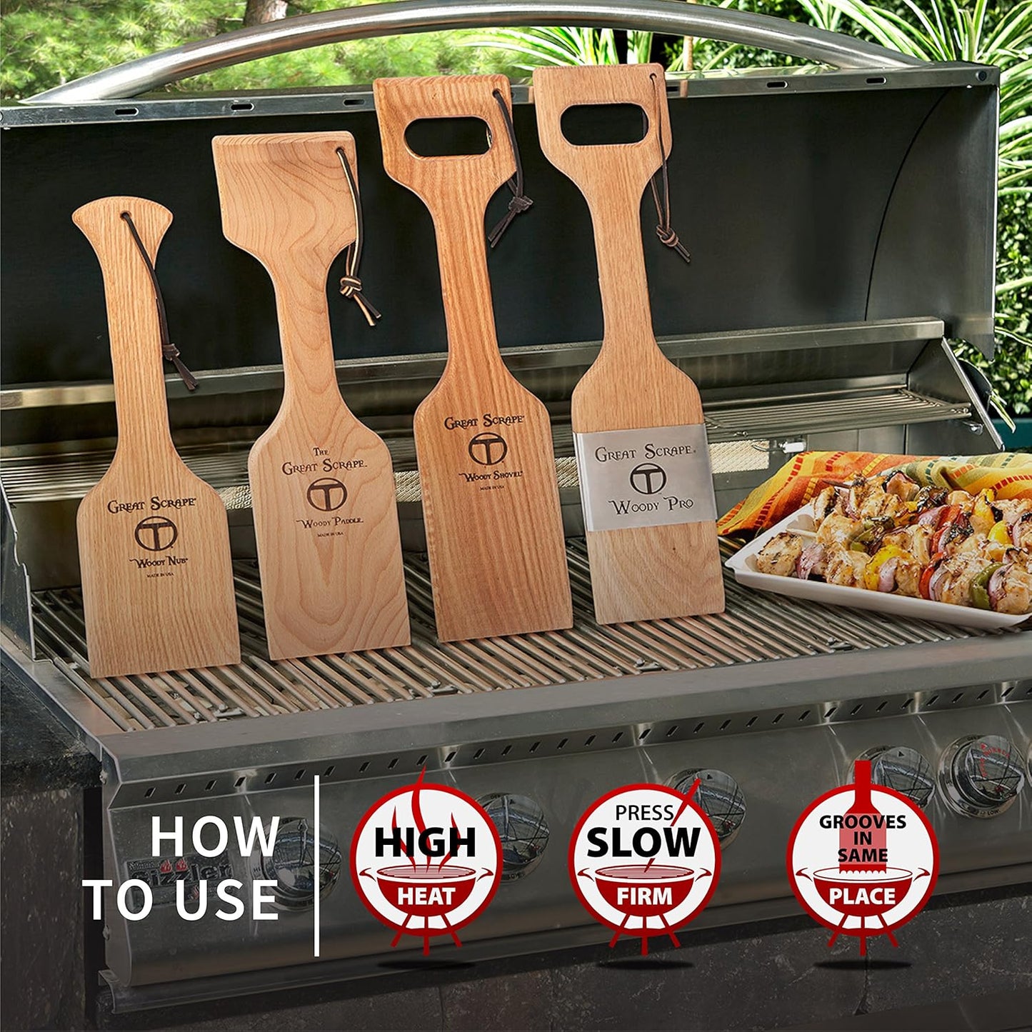 Great Scrape - Shovel - The Ultimate BBQ Cleaning Tool & Wood Grill Scraper
