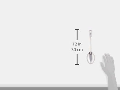 Winco 11" Stainless Steel Basting Solid Spoon