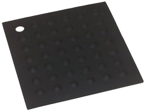 Lamson Silicone Pot Holder, 7x7 in Heat Resistant Trivet, Black