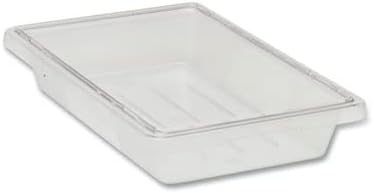 Rubbermaid Commercial Products Polycarbonate Food Storage Box/Tote, 2 Gallon, Clear, for Restaurant/Kitchen/Cafeteria