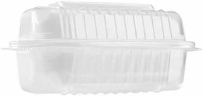 Karat FP-HC99PP-3CU 9"X 9" PP Hinged Containers 3 Compartment - (Case of 200)