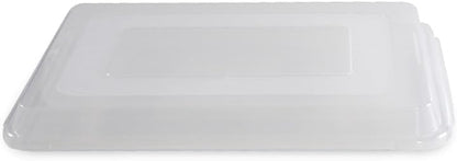 Nordic Ware Naturals Half Sheet Set - USA Made Aluminum Commercial Quality Sheet Pan for Baking or Roasting, Encapsulated Galvanized Steel Rim Prevents Warping, 2pk Half + Lid