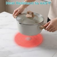Extra Large Silicone Mat, 48” x 24” Kitchen Countertop Protector Mat Heat Resistant Non-Slip Table Pad, Food Grade Translucent Placemat for Cooking Baking Crafts