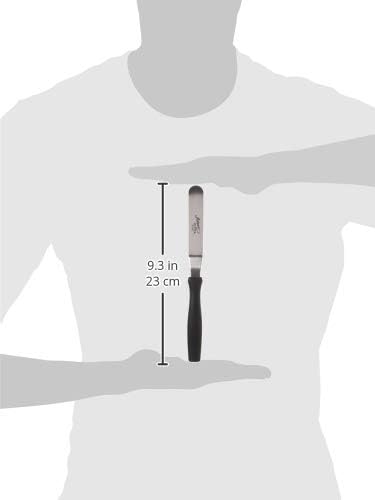 Ateco Ultra Offset Spatula with 4.25" x 0.75" Stainless Steel Blade, 4½", Silver