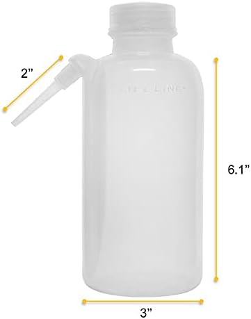EISCO LDPE Wash Bottle, Squirt Bottle, Unbreakable, Translucent, 500ml