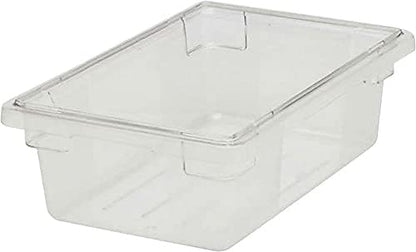 Rubbermaid Commercial Products Polycarbonate Food Storage Box/Tote, 2 Gallon, Clear, for Restaurant/Kitchen/Cafeteria