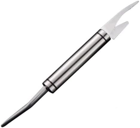 Shrimp Deveining Tool, 2025 New 5 in 1 Multifunctional Shrimp Line Fish Maw Knife with Cleaning Cloth, 304 Stainless Steel Shrimp Peeler, Fish Scale Remover, Kitchen Fish and Shrimp