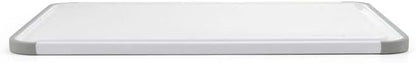 KitchenAid Classic Plastic Cutting Board with Perimeter Trench and Non Slip Edges, Dishwasher Safe, 12 inch x 18 inch, Gray