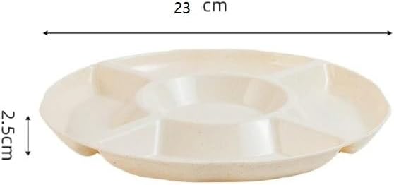 2 Pack Plastic Serving Trays for Party - Party Trays for Serving Food - 12 Inch Trays and Platters - Veggie Tray Platter/Divided Serving Tray
