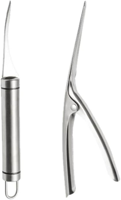 Shrimp Deveiner Tool and Peeler Set Multifunctional Shrimp Deveining Tool