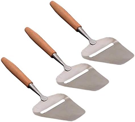 Cheese Slicer Plane Stainless Steel Cutter Spatula Server Wood Handle