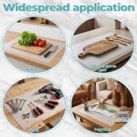 Extra Large Silicone Mat, 48” x 24” Kitchen Countertop Protector Mat Heat Resistant Non-Slip Table Pad, Food Grade Translucent Placemat for Cooking Baking Crafts
