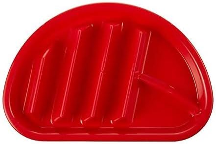 Arrow Home Products Fiesta Taco Plate, 12 Pack - Each Plate Includes 3 Taco Holders Plus 2 Compartments - BPA Free Plastic, Made in the USA, Dishwasher Safe - Assorted Colors