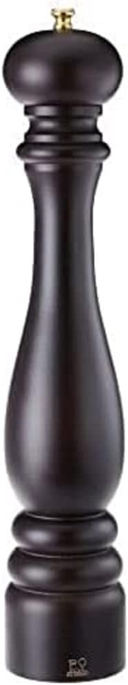 Peugeot Paris Classic Manual Pepper Mill - Adjustable Grinder - Beechwood, Chocolate, 7-Inch