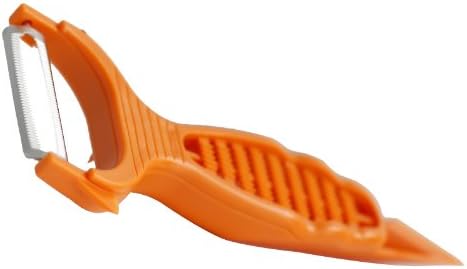 Börner Vegetable Peeler (6-in-1) • Garnishing Peeler with Grater • Multifunctional Peeler for Fruits & Vegetables • Fruit Peeler, Universal Peeler, Potato Peeler • Color: White