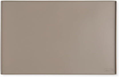 GASARÉ, Non Slip Cutting Board Mat, Grip Mat Pad, Under Kitchen Cutting Board, Raised Edges, Extra Large, Easy to Clean, 19 x 13 Inches, Taupe