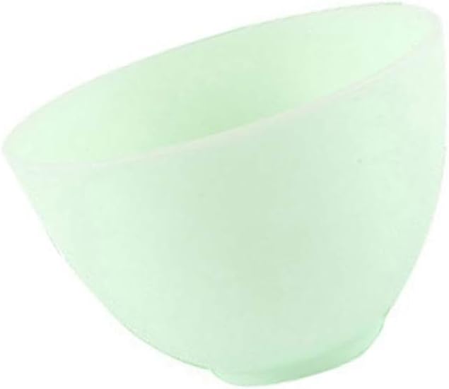 Didiseaon Odorless Anti-drop Silicone Mixing Bowl for Facial Masks Cooking Flexible Microwave Dishwasher Safe for Ingredients Sauces Medium Green