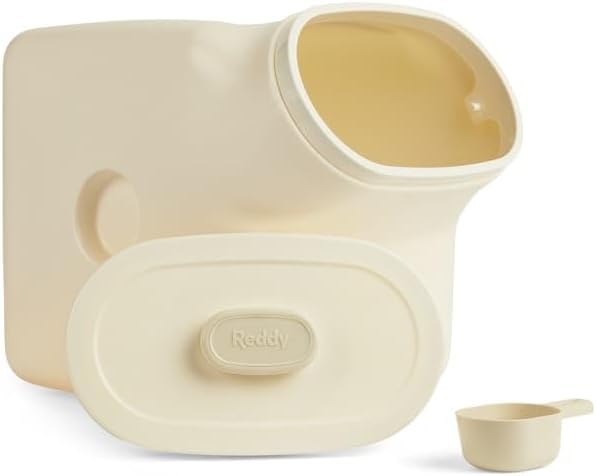 Reddy by Petco White Airtight Food Storage Container for Dogs Medium 25 lbs.