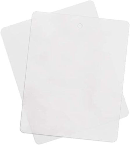 Thin Clear Flexible Plastic Cutting Board Chopping Mat 12" x 15" (4 Pack)