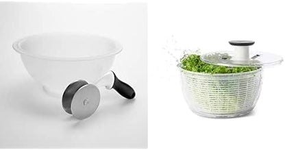 OXO Good Grips Salad Chopper & Bowl, 12.5 x 5.5 x 12.5 inches, White & Good Grips Salad Spinner, Large