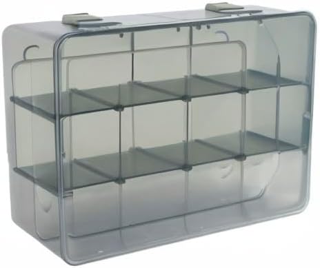 Vidifor 9 Grids Art Craft Supply Organizer Storage Containers, Compartment Storage Box with Removable Dividers for Jewelry, Beads, Buttons, Small Parts