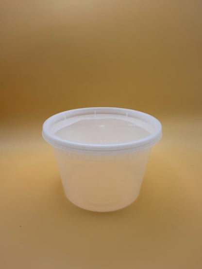 16 oz Plastic Deli Food Containers With Lids (50pcs), Freezer/Dishwasher/Microwave Safe, Soup Containers For Takeout Meal Prep Storage