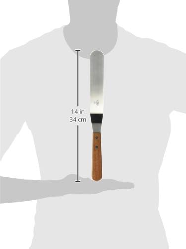 Winco Blade Offset Spatula, 7.75-Inch, Medium, Stainless Steel, Brown