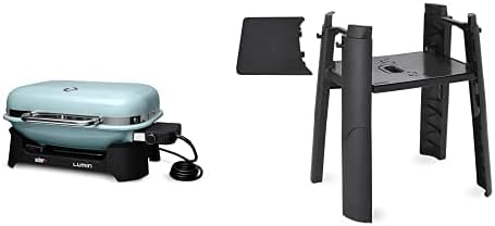 Weber Lumin Compact Outdoor Electric Barbecue Grill, Light Green - Great Small Spaces such as Patios, Balconies, and Decks, Portable and Convenient