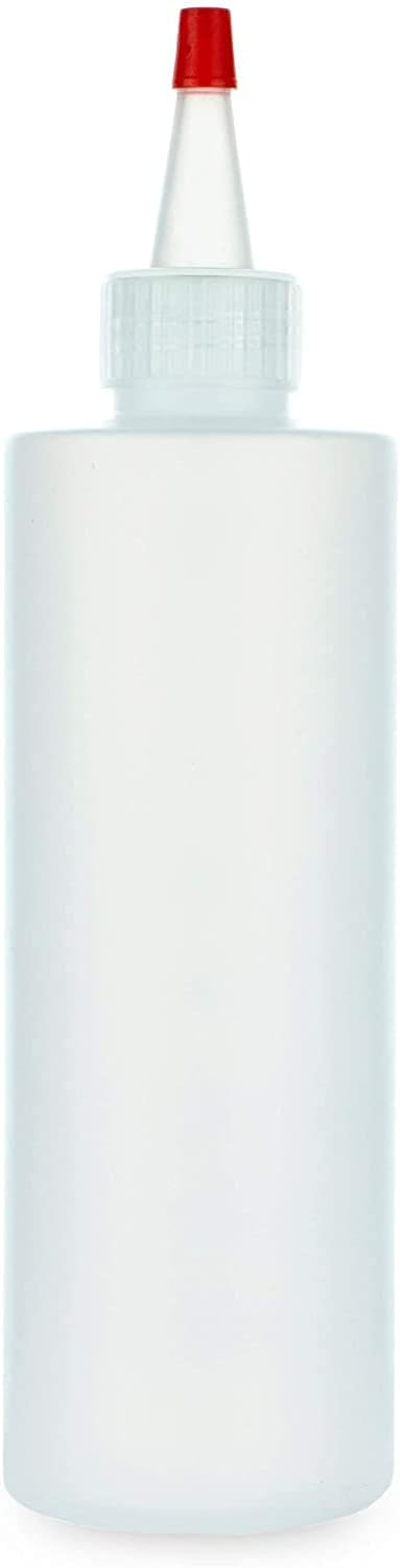 BRIGHTFROM Condiment Squeeze Bottles, 8 OZ Empty Squirt, Red Top Cap, Leak Proof - for Ketchup, Mustard, Syrup, Sauces, Dressing, Oil, Arts & Crafts, BPA FREE Plastic - Perfect for Kitchen