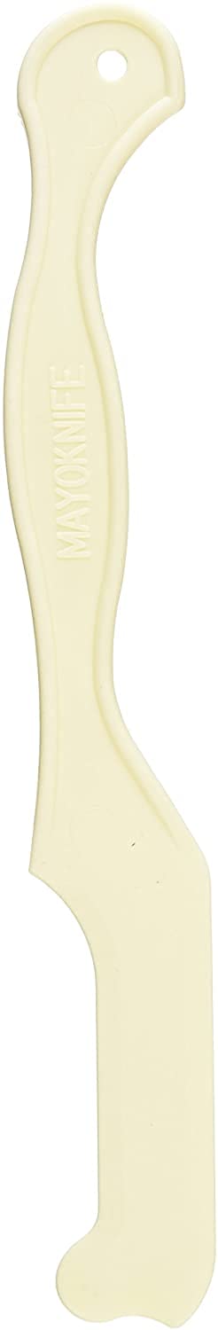 Compac Home Mayo Knife & Jar Scraper Spreader, White, for Kitchen (2 Count)