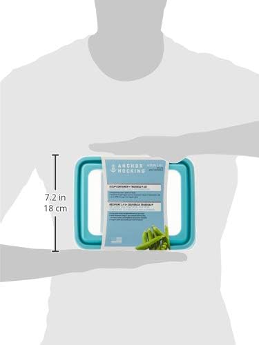 Anchor Hocking TrueSeal 10-piece Glass Food Storage Containers with Airtight Lids, Mineral Blue