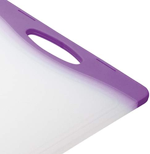 Colourworks Polyethylene Reversible Cutting Board, Non Stick Non Slip Food Chopping Mat, 36.5 x 25 cm – White/Green