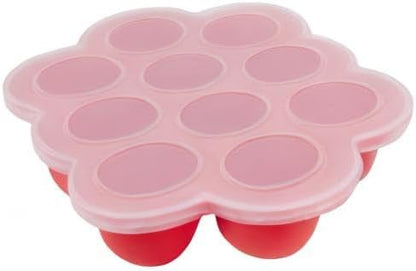 WeeSprout Silicone Freezer Tray with Clip on Lid Perfect Food Storage Container for Homemade Baby Food, Vegetable, Fruit Purees, and Breast Milk (Bright Blue, Six 3 Ounce Sections)