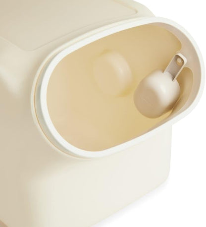 Reddy by Petco White Airtight Food Storage Container for Dogs Medium 25 lbs.