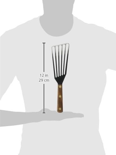Lamson Fish Spatula, Slotted Metal Turner, 3 x 6 In, Right Hand | Ultra Durable composite handle, dishwasher safe; flexible stainless blade; a dedicated left-handed model is available