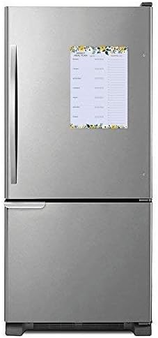 Weekly Magnetic Meal Planner Notepad - Food Planning Organizer and Grocery List Pad, Premium 52 Pages, with Tear Away Perforated Shopping List